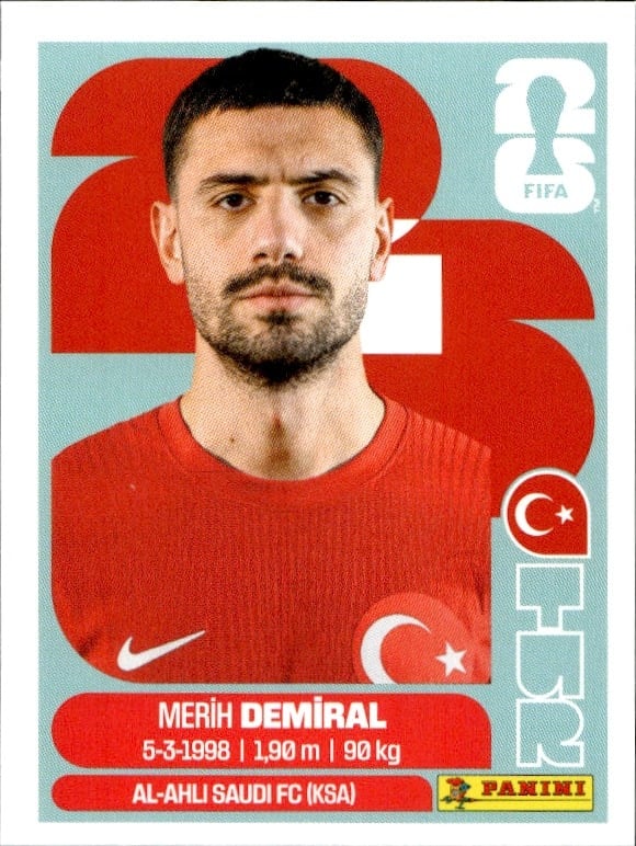 2026 Panini FIFA World Cup Merih Demiral #TUR 7 soccer trading card front