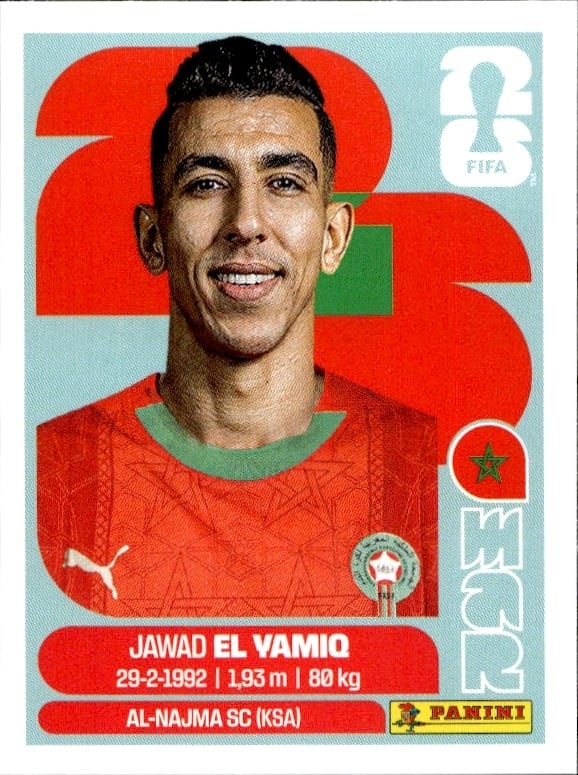 2026 Panini FIFA World Cup Jawad El Yamiq #MAR 8 soccer trading card front