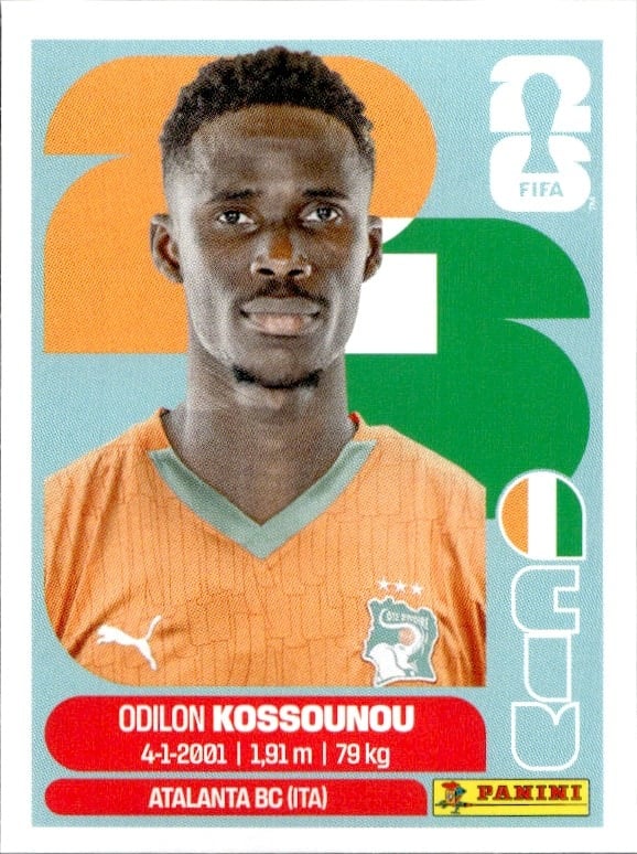 2026 Panini Fifa World Cup Odilon Kossounou #CIV 5 soccer trading card front