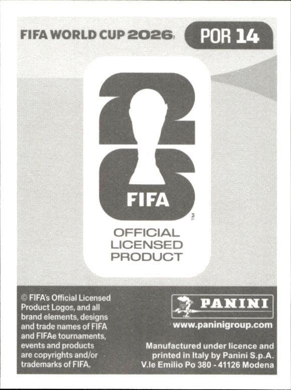 2026 Panini Fifa World Cup João Neves #POR 14 soccer trading card back