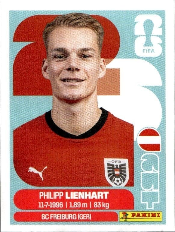 2026 Panini FIFA World Cup Philipp Lienhart #AUT 6 trading card