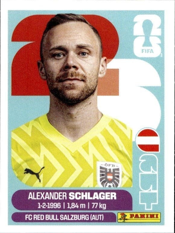 2026 Panini FIFA World Cup Alexander Schlager #AUT 2 trading card