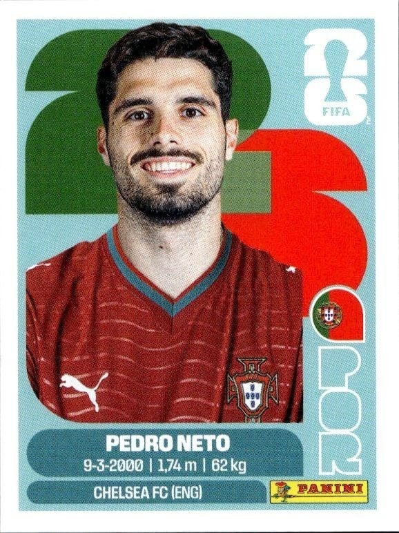 2026 Panini FIFA World Cup Pedro Neto #POR 19 trading card