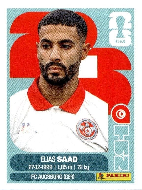 2026 Panini FIFA World Cup Elias Saad #TUN 16 trading card