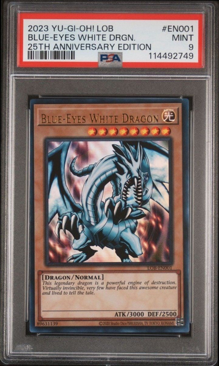 2023 Yu-Gi-Oh Legend of Blue Eyes White Dragon Blue-Eyes White Dragon #LOB-EN001 trading card