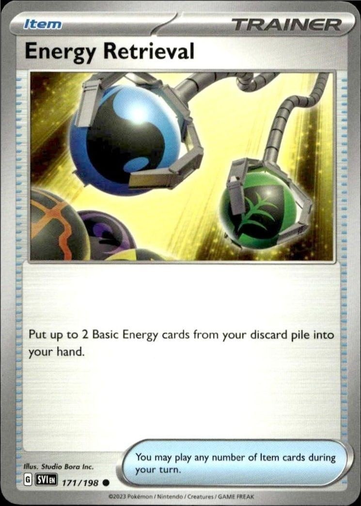 2023 Pokémon Scarlet & Violet Energy Retrieval #171/198 trading card