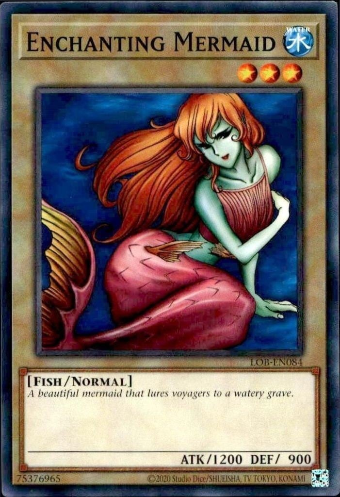 2023 Yu-Gi-Oh Legend of Blue Eyes White Dragon Enchanting Mermaid #LOB-EN084 trading card