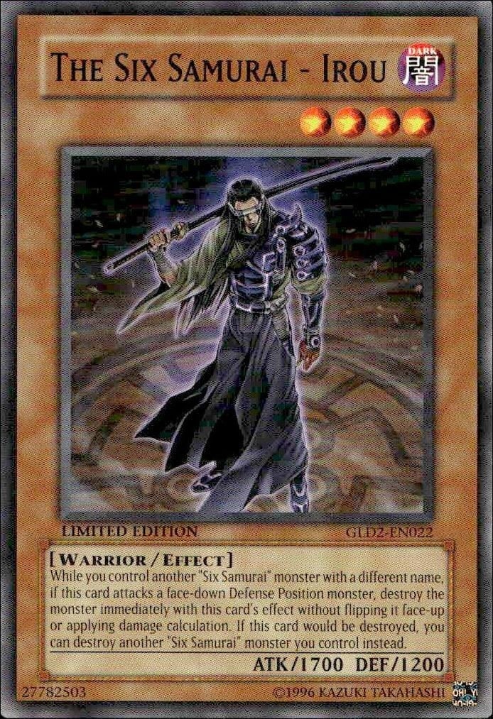 2009 Yu-Gi-Oh! Gold Series 2009 The Six Samurai - Irou #GLD2-EN022 Yu-Gi-Oh! card front