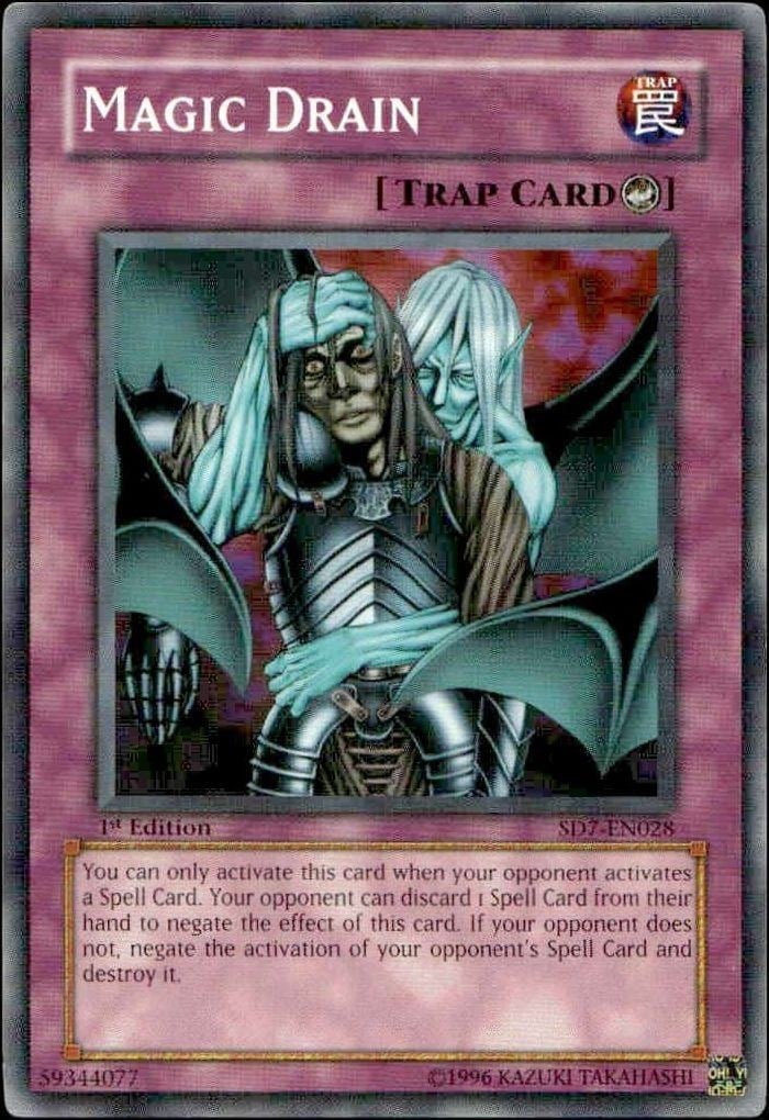 Magic Drain 2006 Yu-Gi-Oh! Duelist League Promo #DL13-EN020 Yu-Gi-Oh! Card - Front 2006 Yu-Gi-Oh! Duelist League Promo Magic Drain #DL13-EN020 Yu-Gi-Oh! card front