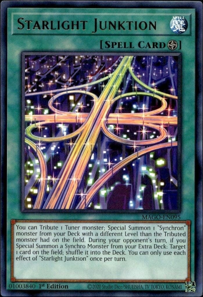 Starlight Iunktion 2020 Yu-Gi-Oh! Maximum Gold #MAGO-EN095 Yu-Gi-Oh! Card - Front 2020 Yu-Gi-Oh! Maximum Gold Starlight Iunktion #MAGO-EN095 Yu-Gi-Oh! card front