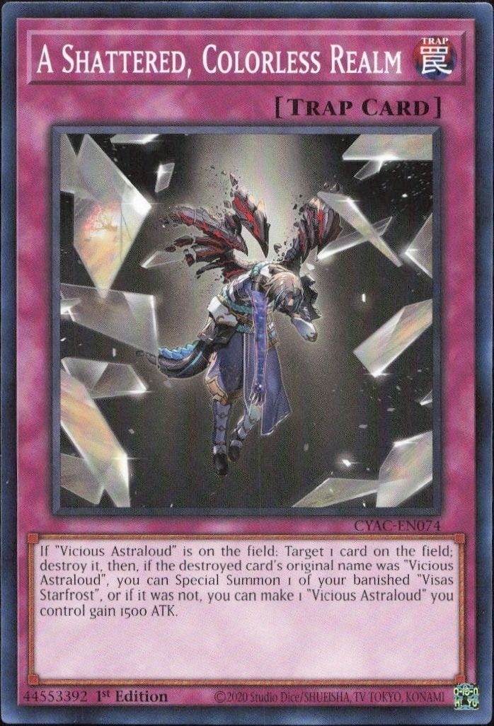 2020 Yu-Gi-Oh! Cyberstorm Access A Shattered Colorless Realm #CYAC-EN074 Yu-Gi-Oh! card front