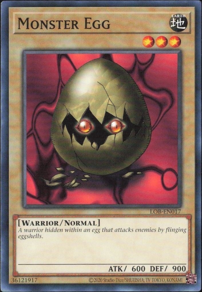 2023 Yu-Gi-Oh! Legend of Blue Eyes White Dragon Monster Egg #LOB-EN017 Yu-Gi-Oh! card front
