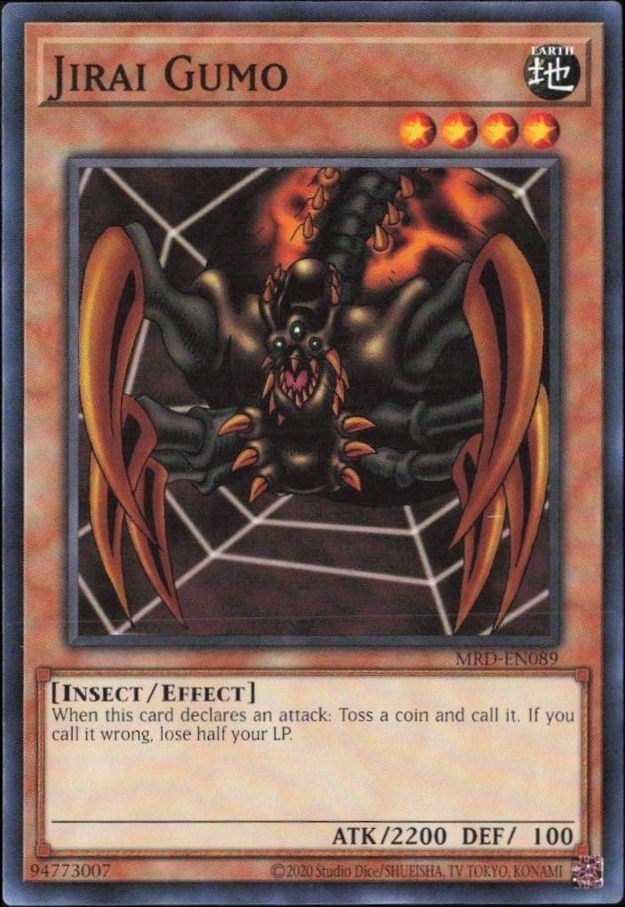 2023 Yu-Gi-Oh! Metal Raiders Jirai Gumo #MRD-EN089 Yu-Gi-Oh! card front
