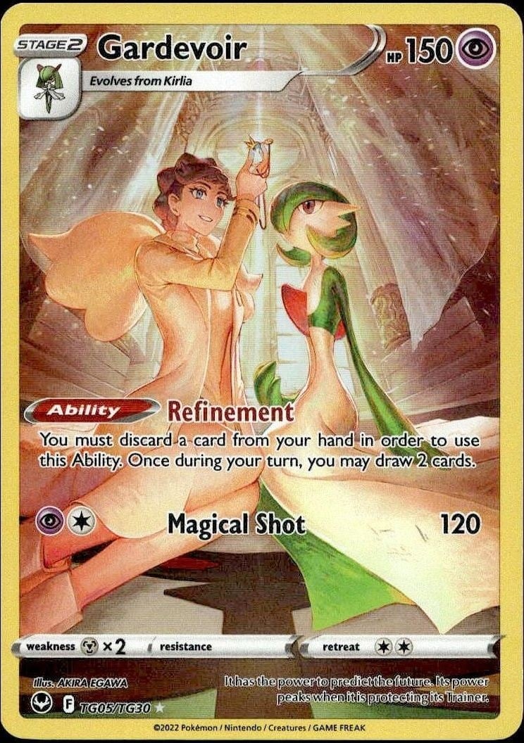 2022 Pokémon Silver Tempest Gardevoir #TG05/TG30 trading card