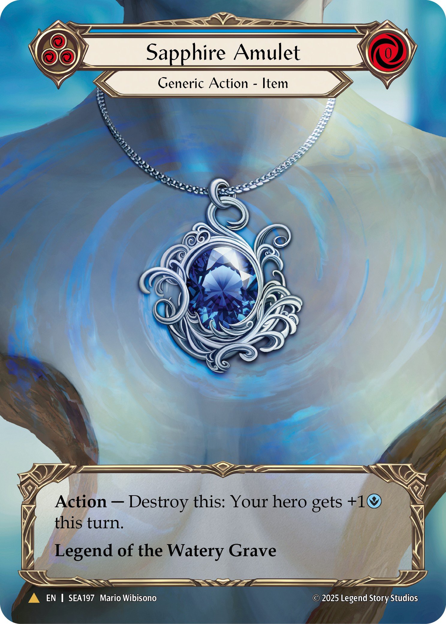 Sapphire Amulet - Image 1
