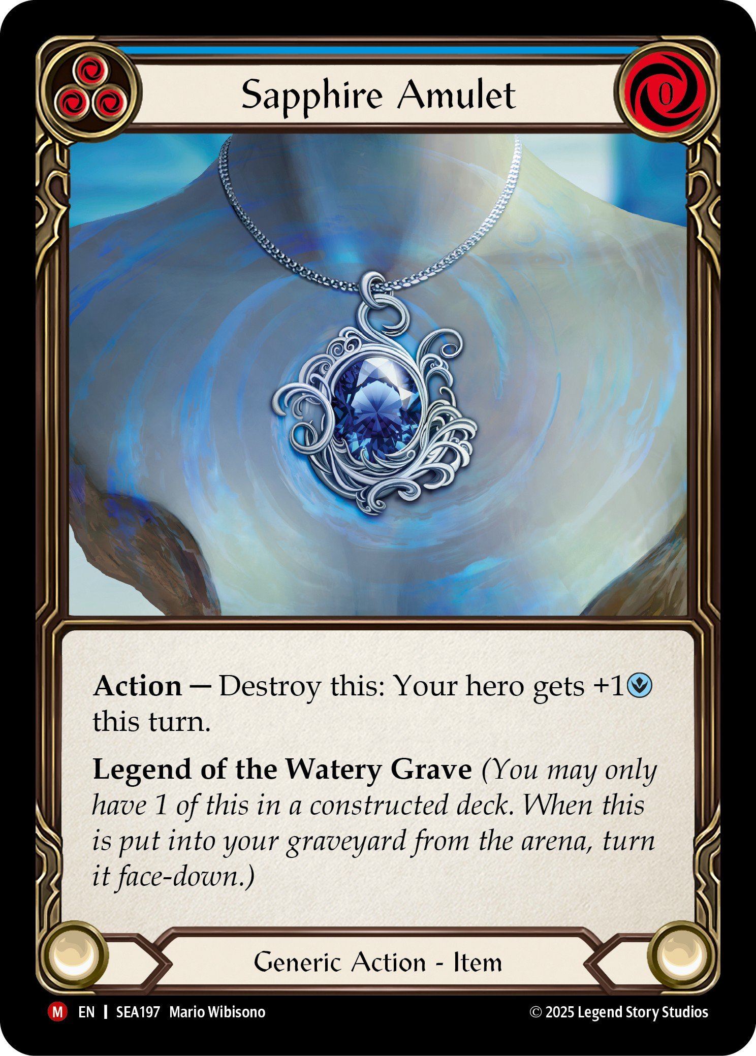 Sapphire Amulet - Image 1