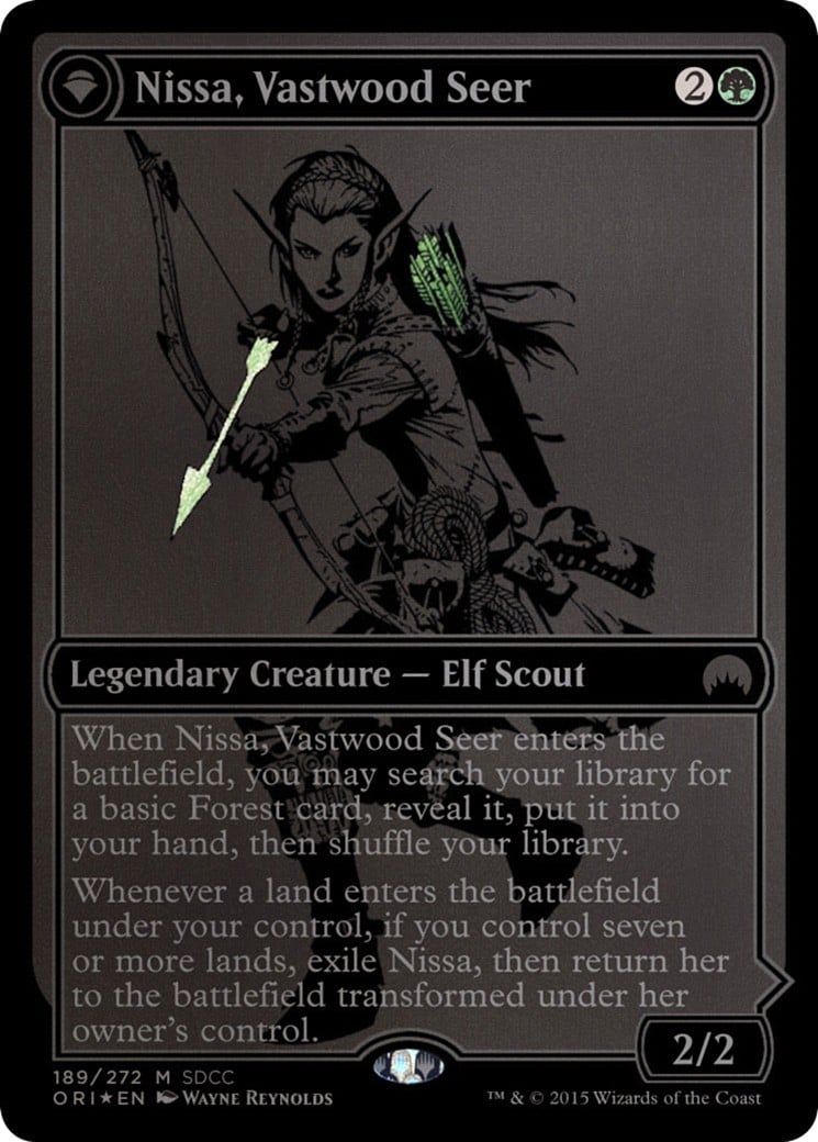 Nissa, Vastwood Seer // Nissa, Sage Animist - Image 1