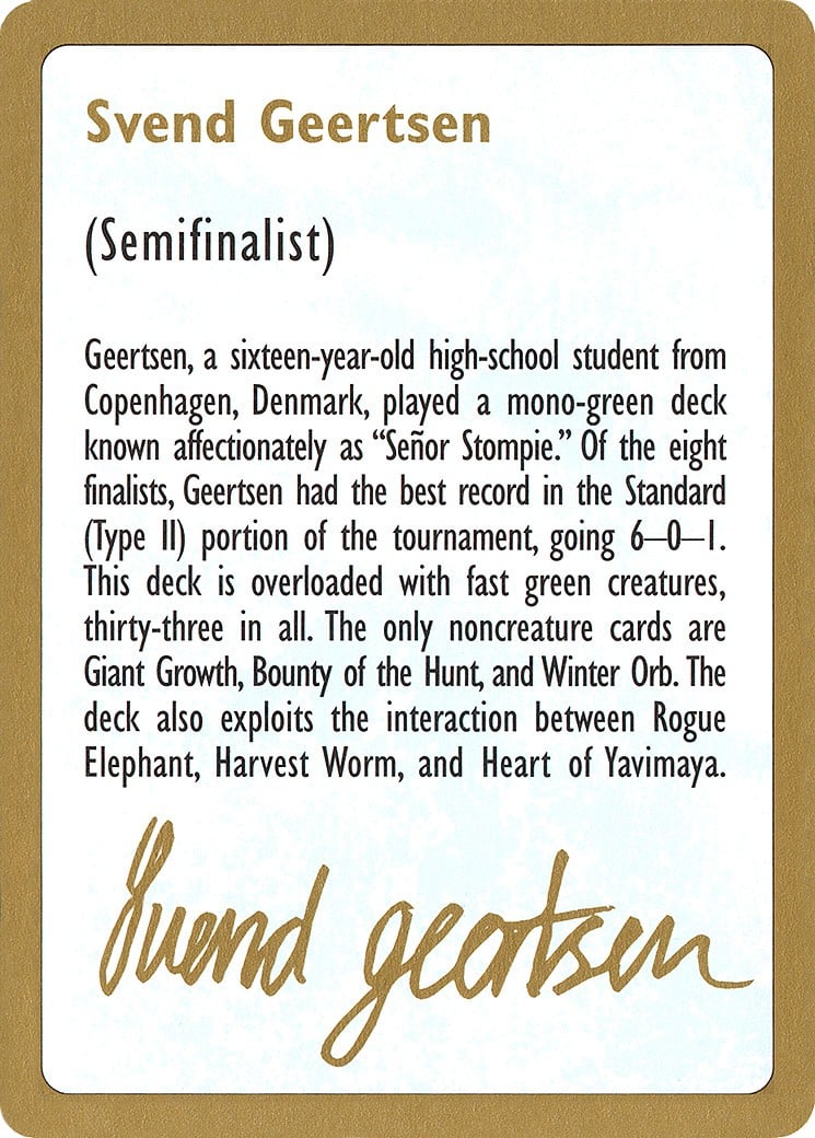 Svend Geertsen Bio - Image 1