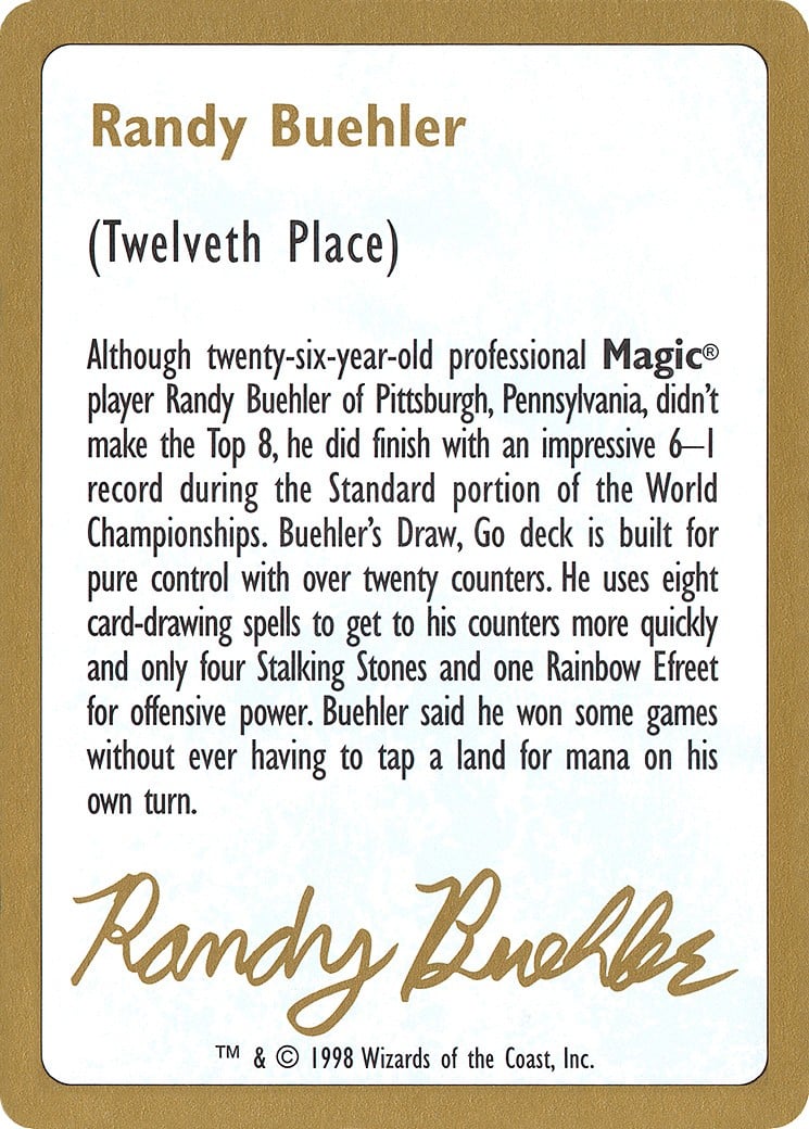Randy Buehler Bio - Image 1