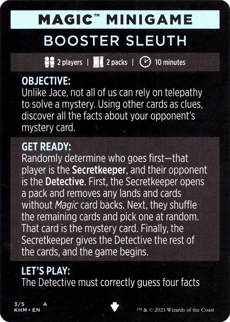 Booster Sleuth // Booster Sleuth (cont'd) - Image 1
