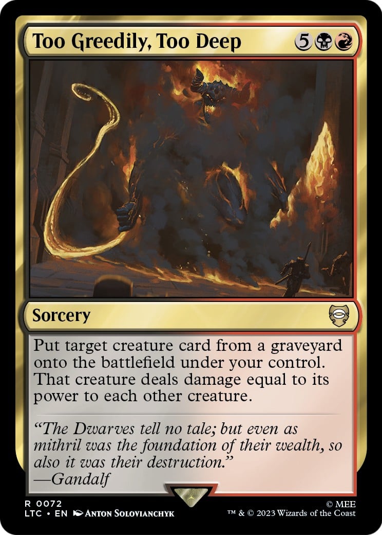 Too Greedily, Too Deep - Image 1