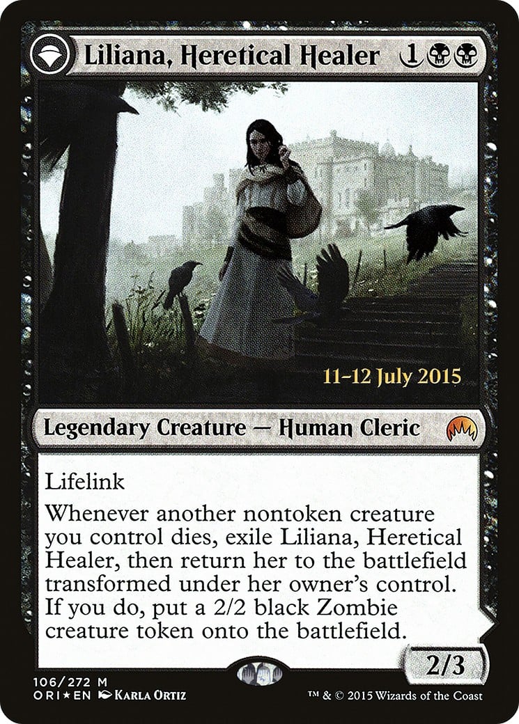 Liliana, Heretical Healer // Liliana, Defiant Necromancer - Image 1