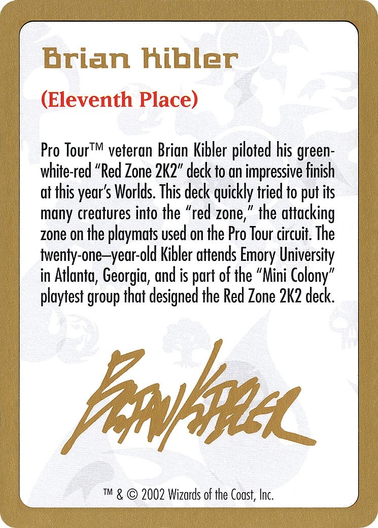 Brian Kibler Bio - Image 1