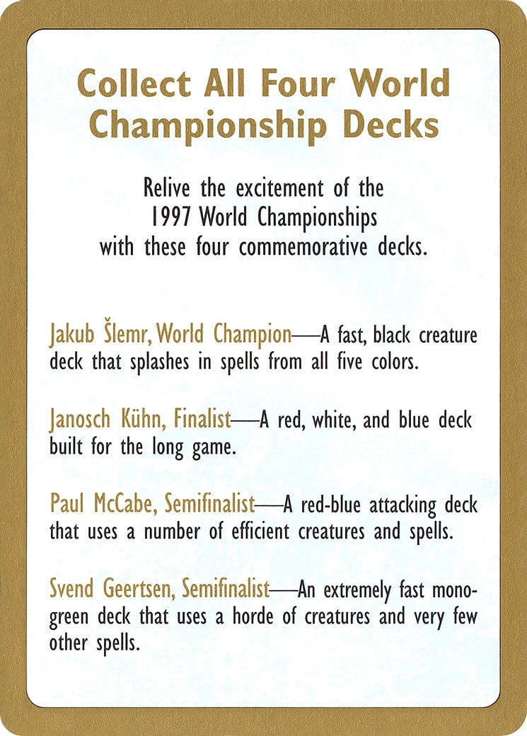 1997 World Championships Ad - Image 1
