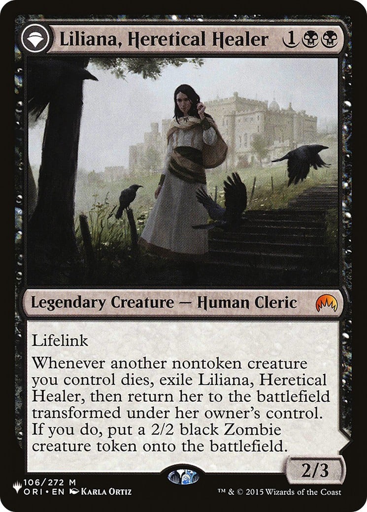 Liliana, Heretical Healer // Liliana, Defiant Necromancer - Image 1
