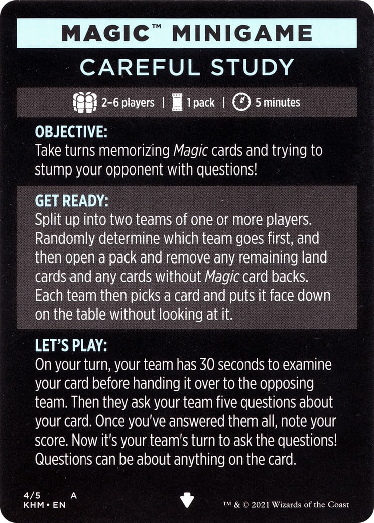Careful Study (minigame) // Careful Study (cont'd) - Image 1