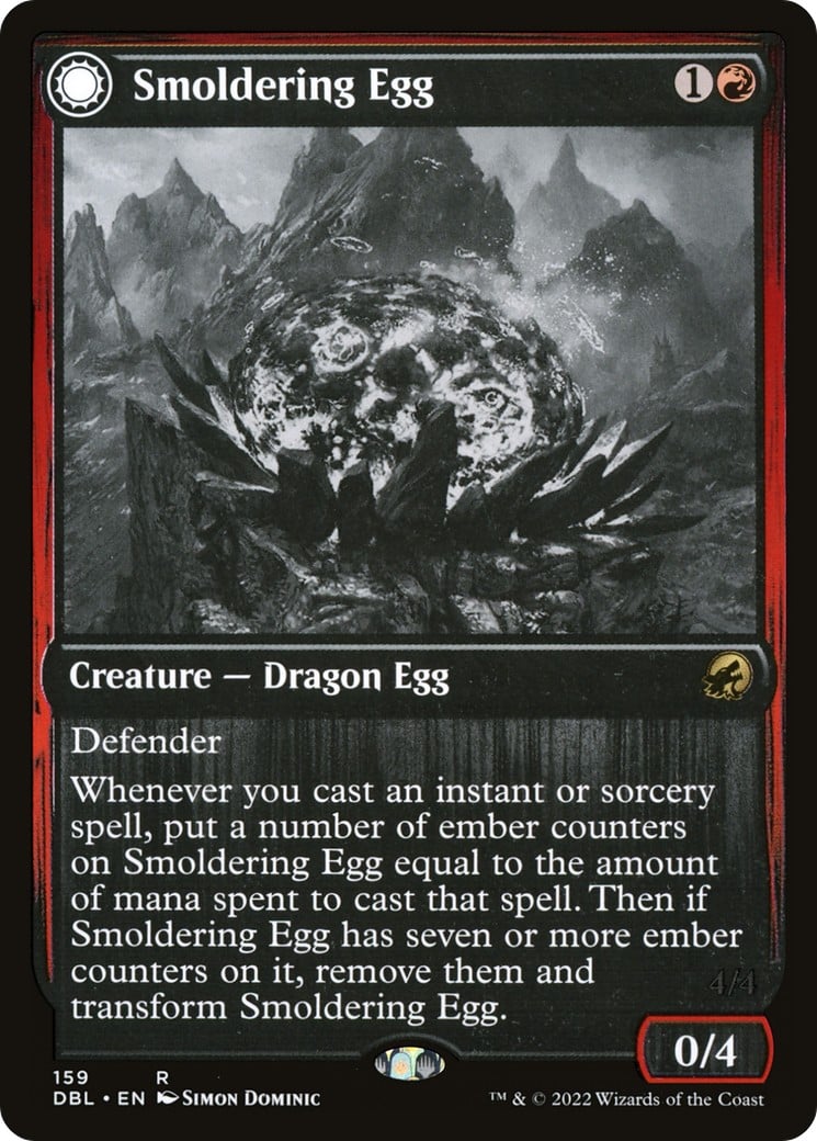 Smoldering Egg // Ashmouth Dragon - Image 1