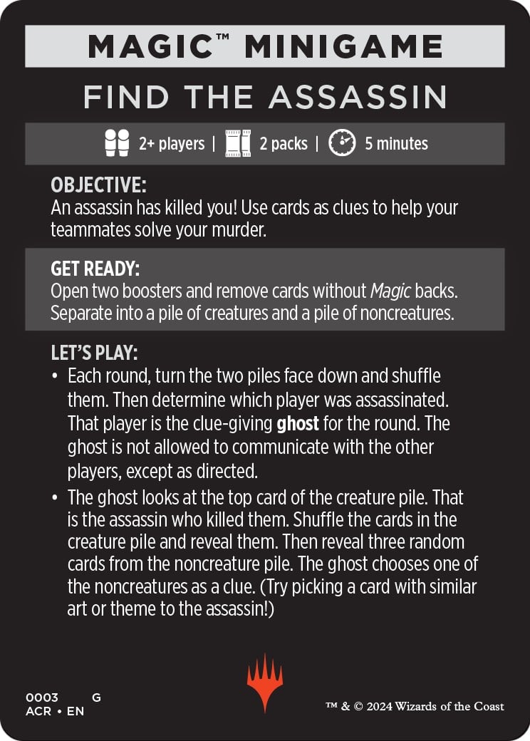 Find the Assassin // Find the Assassin (cont'd) - Image 1