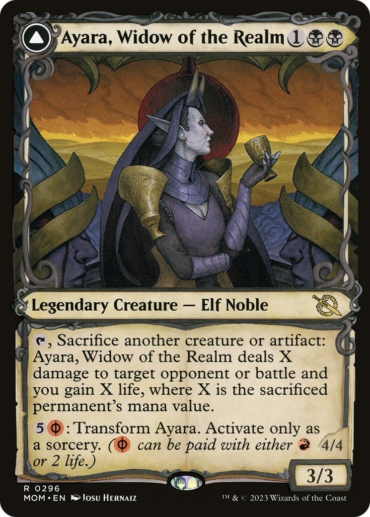 Ayara, Widow of the Realm // Ayara, Furnace Queen - Image 1