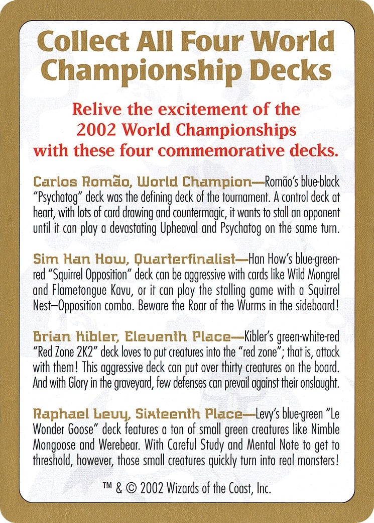 2002 World Championships Ad - Image 1