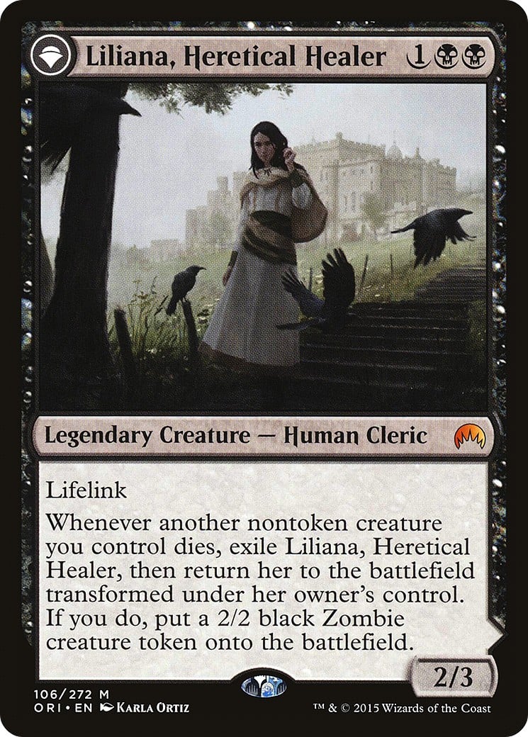 Liliana, Heretical Healer // Liliana, Defiant Necromancer - Image 1