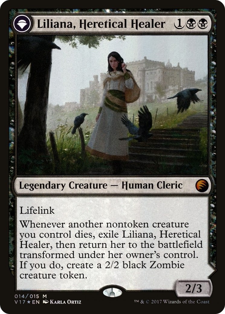Liliana, Heretical Healer // Liliana, Defiant Necromancer - Image 1