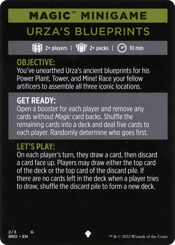 Urza's Blueprints (minigame) // Urza's Blueprints (cont'd) - Image 1