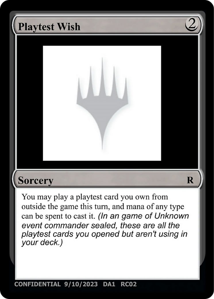 Playtest Wish - Image 1