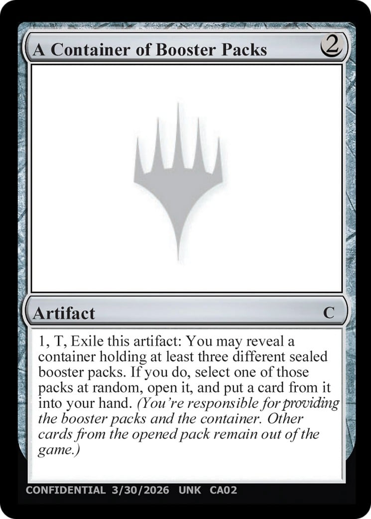 A Container of Booster Packs - Image 1