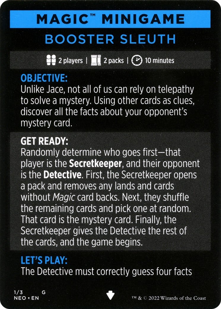 Booster Sleuth // Booster Sleuth (cont'd) - Image 1