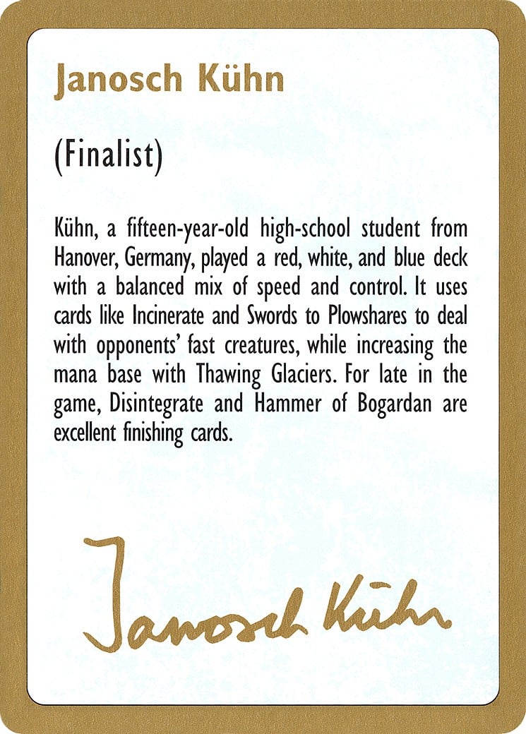 Janosch Kühn Bio (1997) - Image 1