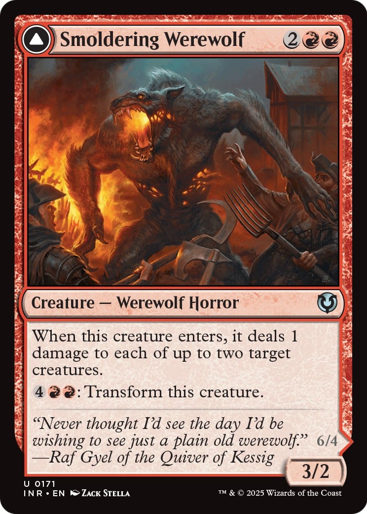 Smoldering Werewolf // Erupting Dreadwolf - Image 1
