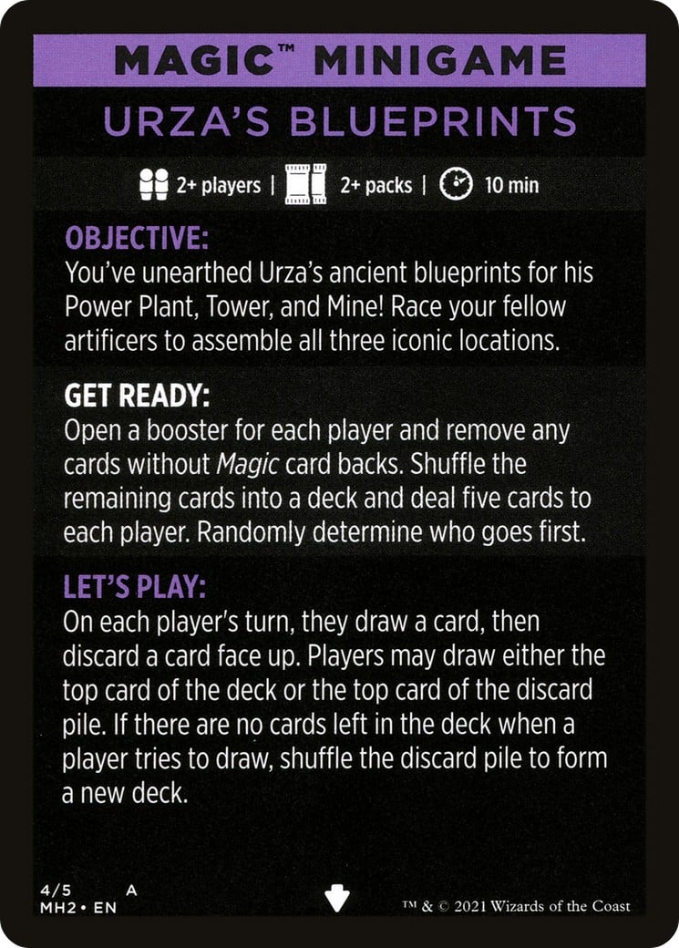 Urza's Blueprints (minigame) // Urza's Blueprints (cont'd) - Image 1