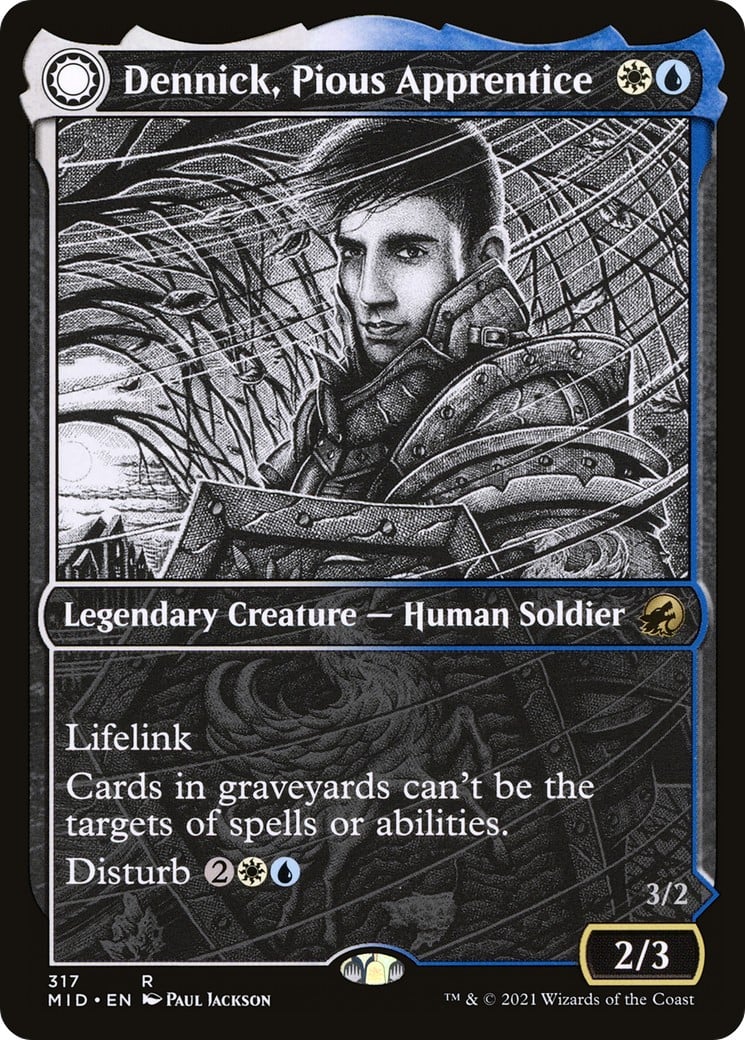 Dennick, Pious Apprentice // Dennick, Pious Apparition - Image 1