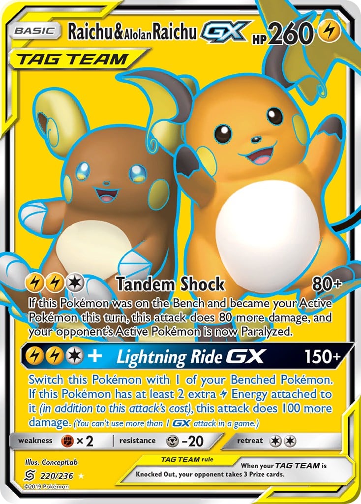 Raichu & Alolan Raichu-GX - Image 1
