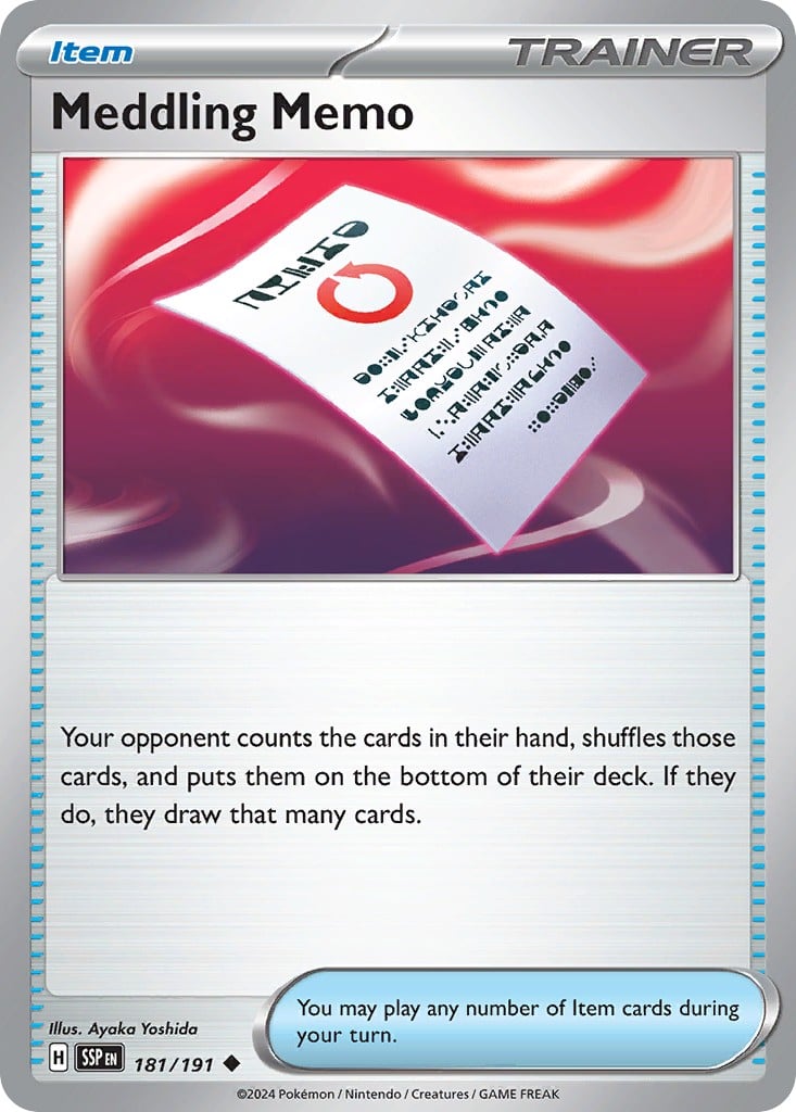Meddling Memo - Image 1