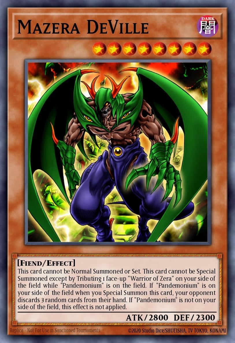 2004 Yu-Gi-Oh! Ancient Sanctuary Mazera Deville #AST-111 Yu-Gi-Oh! card front