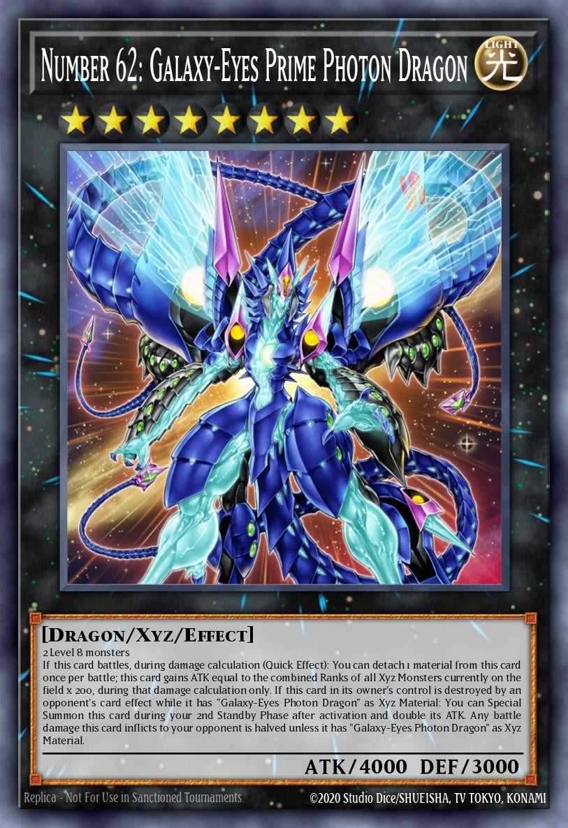 Number 62: Galaxy-Eyes Prime Photon Dragon - Image 1