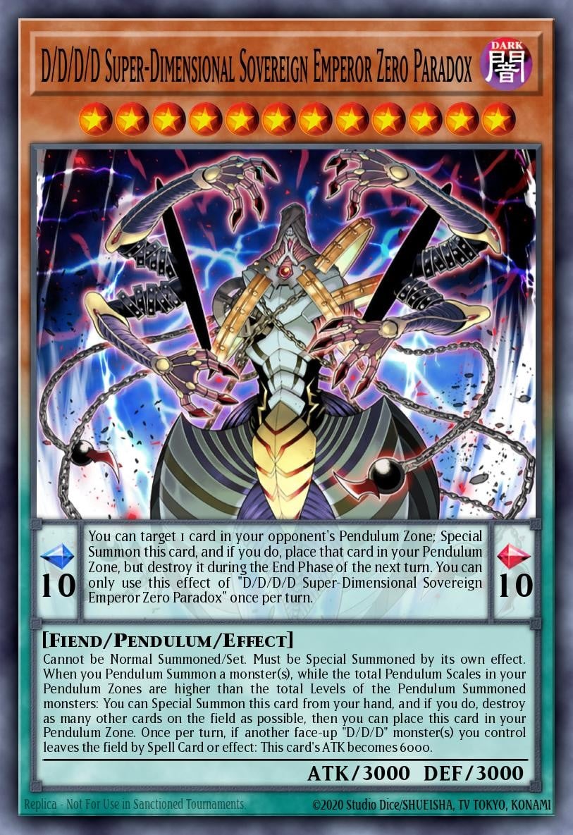 D/D/D/D Super-Dimensional Sovereign Emperor Zero Paradox - Image 1
