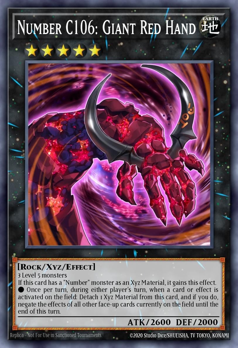 Number C106: Giant Red Hand - Image 1
